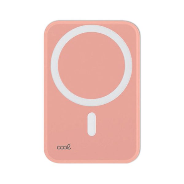 Bateria Externa Universal MAGNÉTICA Power Bank Qi 5000 mAh COOL Rosa