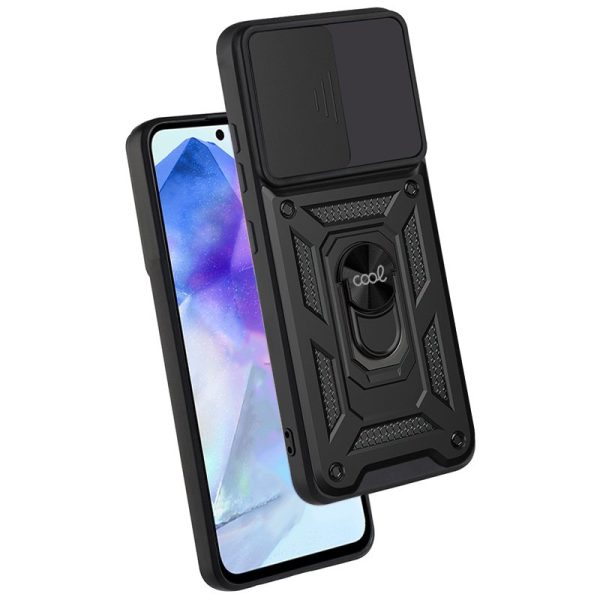 Carcasa COOL para Samsung A556 Galaxy A55 5G Hard Ring Negro - Image 3