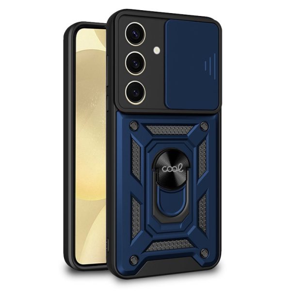 Carcasa COOL para Samsung S926 Galaxy S24 Plus Hard Ring Azul