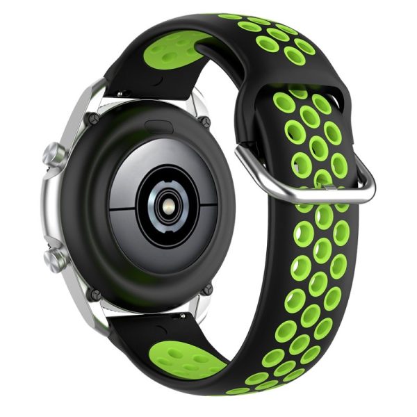 Correa Universal 20mm Amazfit Bip / GTS / Bip Lite / Huawei / Samsung / COOL Goma Negro-Verde - Image 4