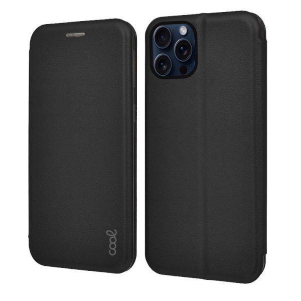 Funda COOL Flip Cover para iPhone 15 Pro Elegance Negro - Image 5