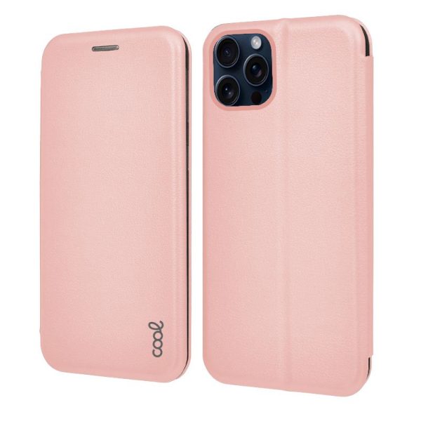 Funda COOL Flip Cover para iPhone 15 Pro Elegance Rose Gold - Image 2