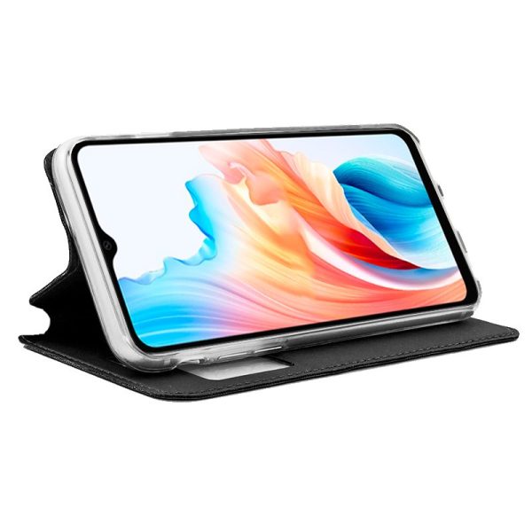 Funda COOL Flip Cover para Oppo A38 Liso Negro - Image 2