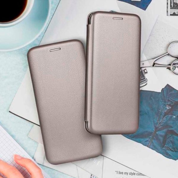 Funda COOL Flip Cover para Samsung A136 Galaxy A13 5G / A04s Elegance Plata - Image 5