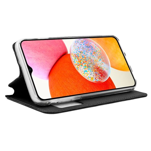 Funda COOL Flip Cover para Samsung A145 Galaxy A14 / A14 5G Liso Negro - Image 2