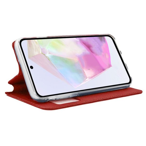 Funda COOL Flip Cover para Samsung A356 Galaxy A35 5G Liso Rojo - Image 2