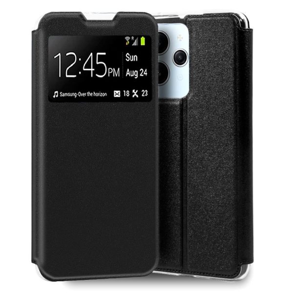 Funda COOL Flip Cover para Xiaomi Redmi 12 Liso Negro