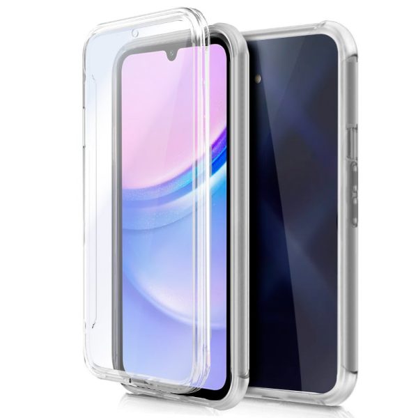 Funda COOL Silicona 3D para Samsung A155 Galaxy A15 / A15 5G (Transparente Frontal + Trasera)