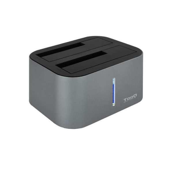 DOCK STATION DOBLE SATA 2.5/3.5 A TOOQ USB 3.0/3.1 GRIS