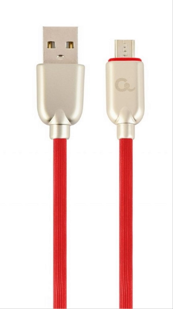 CABLE USB 2.0 A/M-MICRO USB B/M 1M ROJO