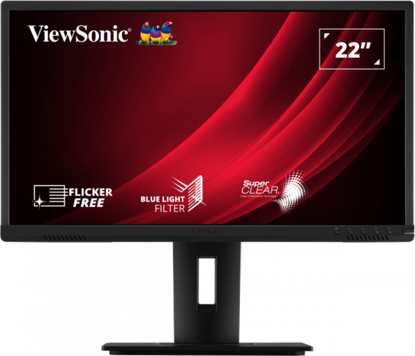 MONITOR VIEWSONIC 21.5" FHD 5MS VGA HDMI DDP USB SPEAKERS ERGONOMICO