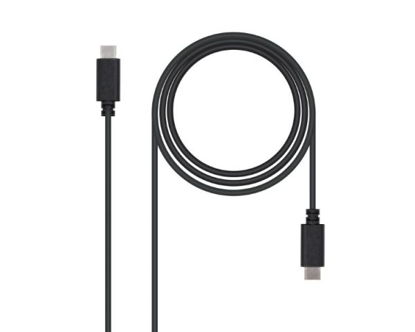 CABLE USB 2.0 3A TIPO USB-C/M-USB-C/M 2 M NEGRO NANOCABLE