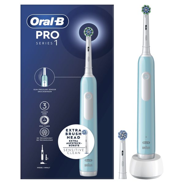 DENTAL ORAL B PRO 1 AZUL (2 RECAMBIOS)