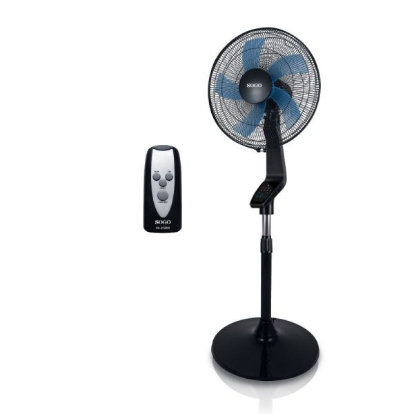 VENTILADOR PIE SOGO VEN-SS-21280 40CM 50W 5 ASPAS C/MANDO NEGRO