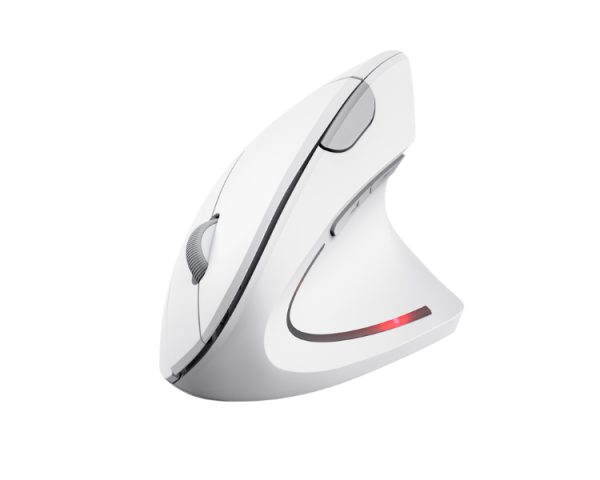 RATON OPTICO ERGONOMICO VERTICAL VERTO WIRELESS BLANCO TRUST