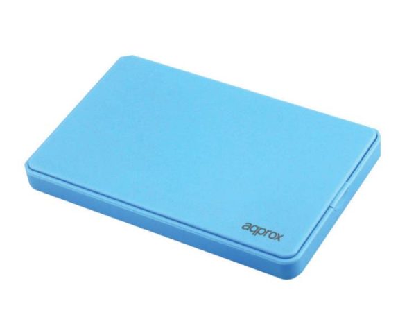 CAJA EXTERNA USB 2.5'' SATA USB 3.0 SCREWLESS AZUL CLARO APPROX