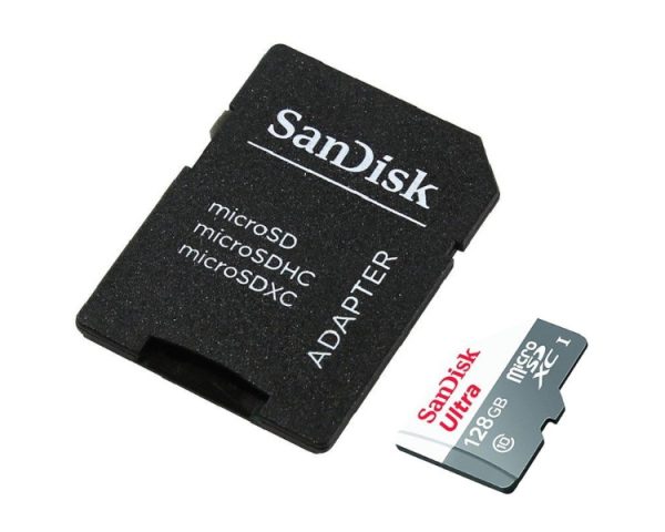 MICRO SD 128 GB 1 ADAP. CLASS 10 SANDISK