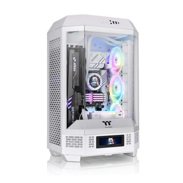 CAJA THERMALTAKE THE TOWER T300 SNOW ATX 2XUSB 3.0 SIN FUENTE BLANCO