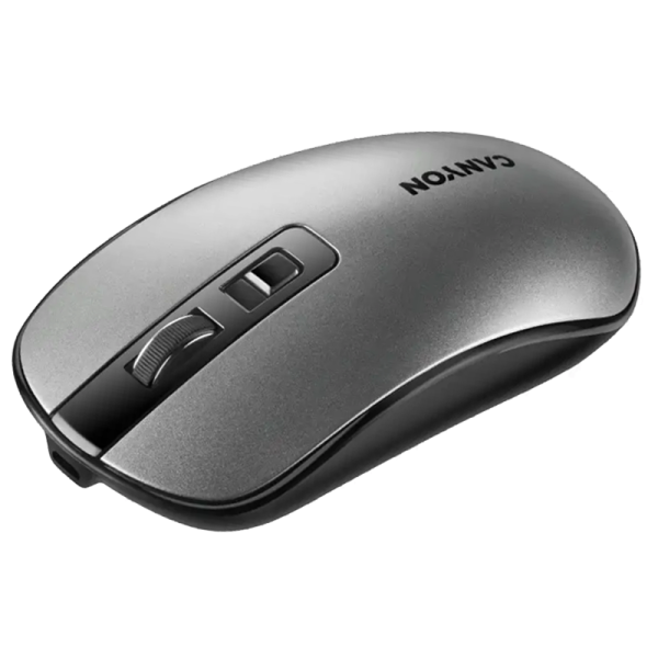 CANYON RATON INALÁMBRICO MW-18 CON CARGA DUAL INALÁMBRICA/CABLE GRIS OSCURO