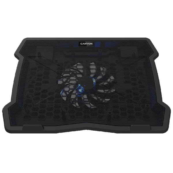 CANYON SOPORTE REFRIGERACION PARA PORTATILES HASTA 15.6" NS02 1VENTILADOR 2USB LED NEGRO