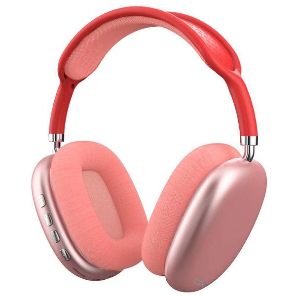 COOL AURICULARES STEREO BLUETOOTH CASCOS  ACTIVE MAX ROJO-ROSA