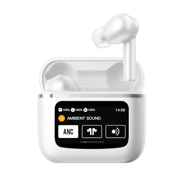 COOL AURICULARES STEREO BLUETOOTH EARBUDS LCD TOUCH BLANCO