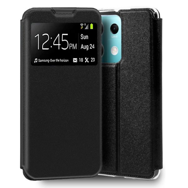 COOL FUNDA FLIP COVER  XIAOMI REDMI NOTE 13 LISO NEGRO