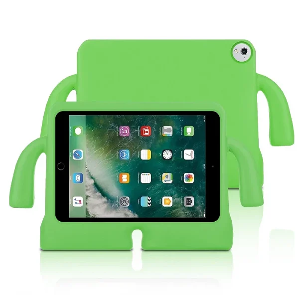 Funda Antigolpe iPad Pro 9.7 / New iPad 2017 Silicona Reforzada para niños, disponible en 8 colores : Color - Fucsia, Lampara - Sin Lampara - Image 2