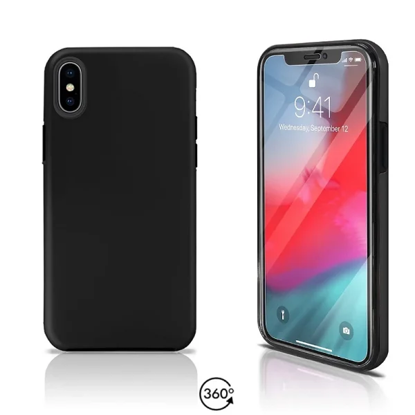 Funda Doble iPhone X / XS Silicona Delantera y Trasera 360 - 4 Colores - Image 4