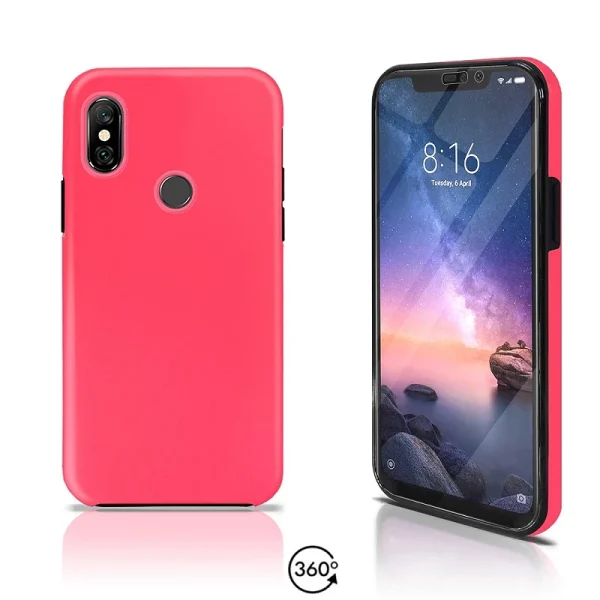 Funda Doble Xiaomi Redmi NOTE 6 Silicona Delantera y Trasera 360 - 4 Colores - Image 5