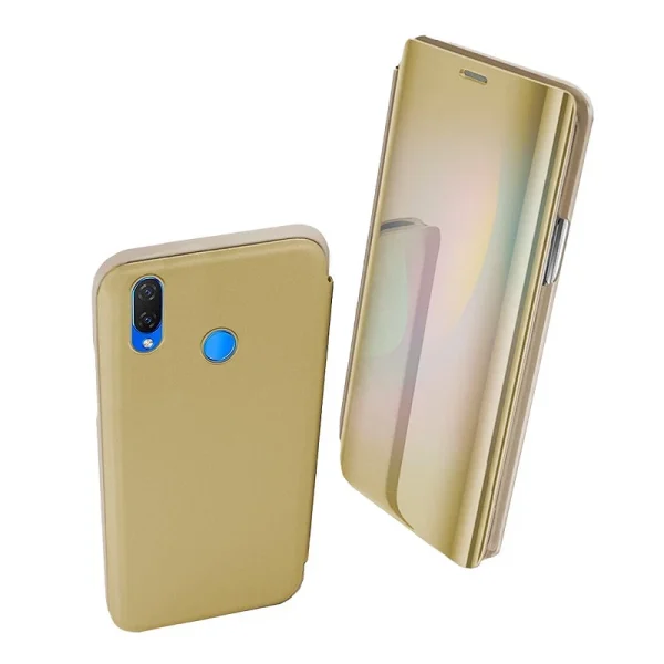 Funda Flip con Stand Huawei P Smart Plus Clear View - 6 Colores : Color - Plata, Lampara - Sin Lampara - Image 3