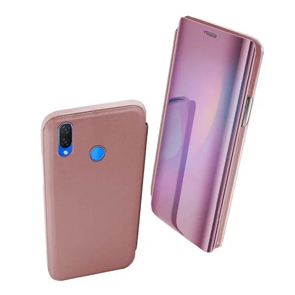 Funda Flip con Stand Huawei P Smart Plus Clear View - 6 Colores : Color - Dorado, Lampara - Sin Lampara - Image 4