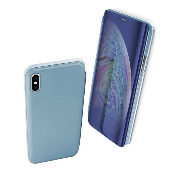 Funda Flip con Stand iPhone Xs Max Clear View - 6 Colores : Color - Rosa, Lampara - Sin Lampara - Image 2