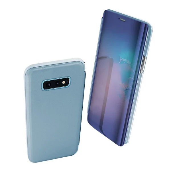 Funda Flip con Stand Samsung Galaxy S10e Clear View - 6 Colores : Color - Plata, Lampara - Sin Lampara - Image 7