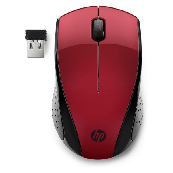 RATON OPTICO WIRELESS 220 ROJO HP