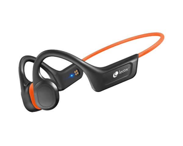 AURICULARES CONDUCCION OSEA RUN PRO NEGRO/NARANJA LEOTEC