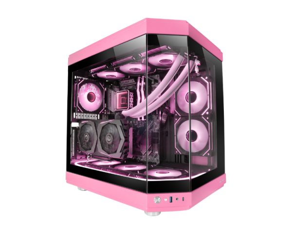 CAJA SEMITORRE ATX MC3T ROSA MARS GAMING