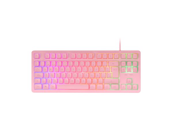 TECLADO HIBRIDO MECANICO F-RGB MK023ES ROSA MARS GAMING