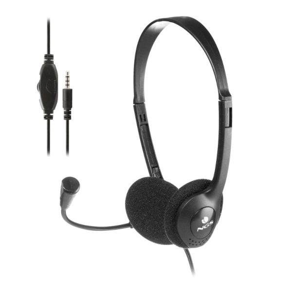 AURICULAR MS 103 MAX + CONTROL VOLUMEN NEGRO NGS