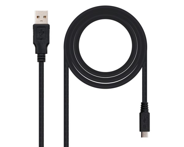 CABLE USB 2.0 TIPO A/M-MICRO USB B/M 0.8 M NANOCABLE