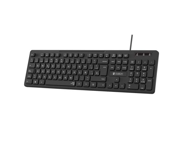 TECLADO BUSINESS SLIM SILENCIOSO WIRED NEGRO SUBBLIM