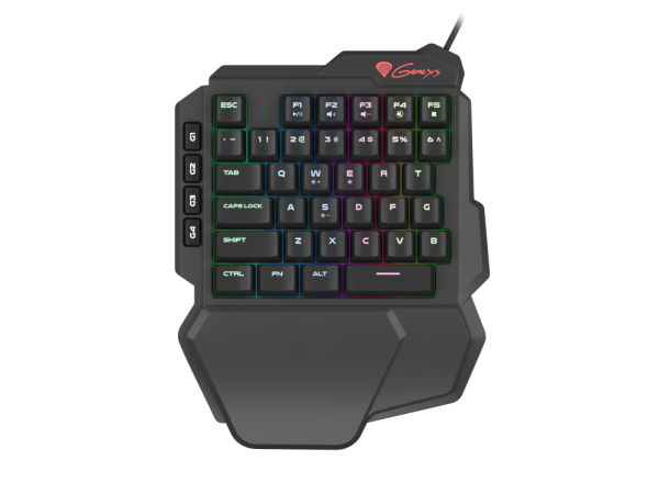 TECLADO KEYPAD GAMING GENESIS THOR 100 RGB MECANICO SWITCH OUTEMU ROJO