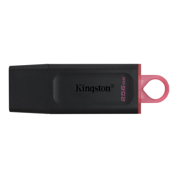 USB 3.2 KINGSTON 256 GB DATATRAVELER EXODIA NEGRO / ROJO