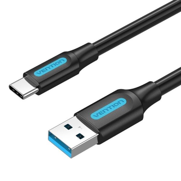 CABLE USB-A 3.0 A USB-C 0.5 M NEGRO VENTION