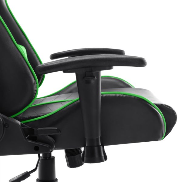 Cadeira de gaming couro artificial preto e verde - Image 7