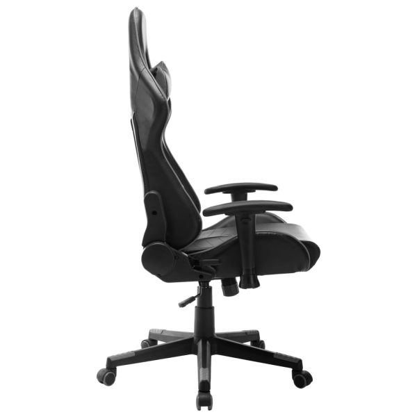 Cadeira de gaming couro artificial preto e cinzento - Image 3