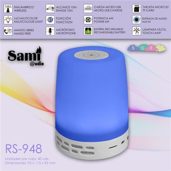 ALTAVOZ SAMI MULTIMEDIA SOFT LAMPARA BT