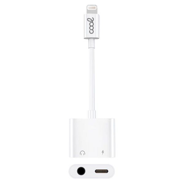 Adaptador Dual Bluetooth Jack 3,5 mm + Carga Lightning COOL - Image 6