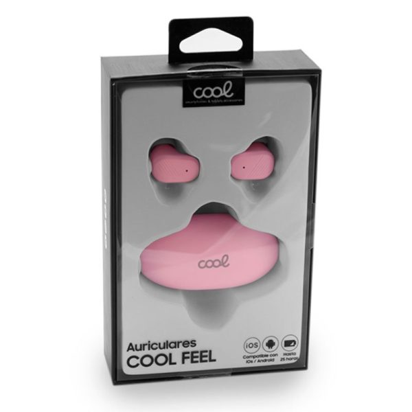 Auriculares Stereo Bluetooth Dual Pod Earbuds COOL Feel Rosa - Image 10