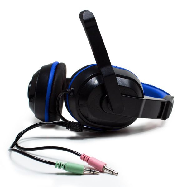 Auriculares Stereo Oficina COOL Dublin con micro (Negro-Azul) - Image 6